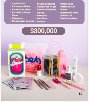 Kit Profesional de Pestañas Pelo a Pelo